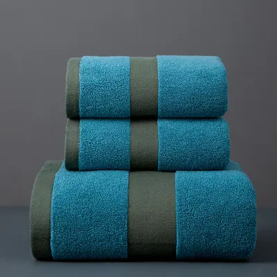 Pure cotton bath towel thickened hotel luxury set - 7