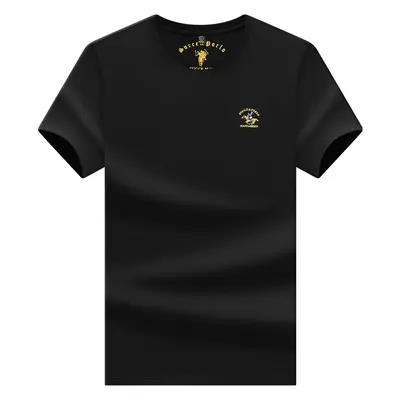 Pure Cotton Men's Round Neck Short Sleeve Loose Fit T-Shirt - 9