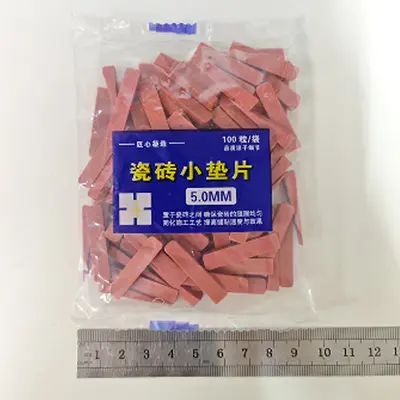 Plastic Tile Spacers, Red, Small, Leveling Shims