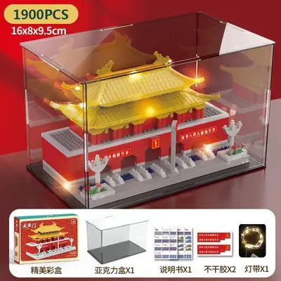 Çin Yasak Şehir Yapı Blokları, Lego Uyumlu Mimari Maket - 11