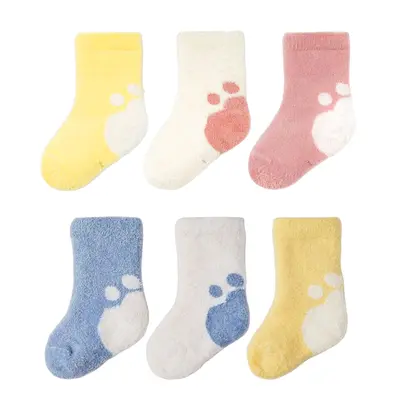 Children's Thick Fleece-Lined Coral Fleece Socks