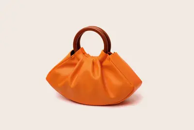 Women's Pleated Cloud Handbag, Evening Bag - 9