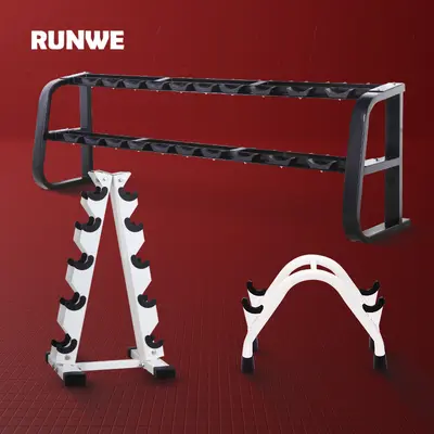 Langwei dumbbell rack home male dumbbell small bracket storage gym commercial professional dumbbell rack set - 1