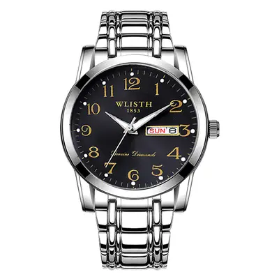 WLISTH men's quartz watch, large numerals, waterproof - 5
