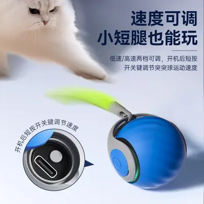 Akıllı Elektrikli Kedi Topu, Otomatik Kedi Oltası, Kendi Kendine Oynayan