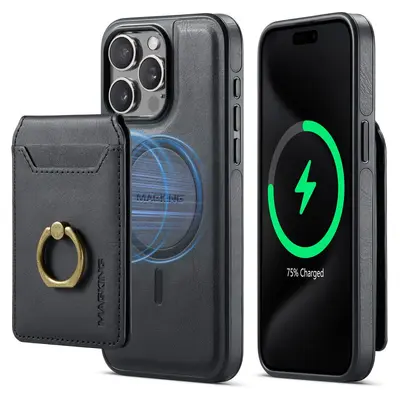 iPhone 17 Leather Phone Case with Wireless Charging - 7