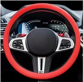 Silicone Steering Wheel Cover, Ultra-Thin, Anti-Slip, Sweat-Absorbent