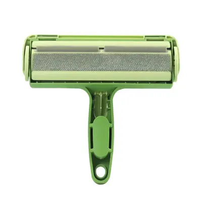 Pet hair removal roller brush tool