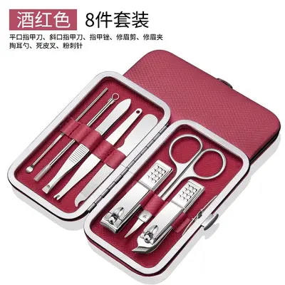 Stainless steel manicure set, 19 pieces, nail clippers and pedicure tools - 11