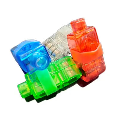 LED Light-Up Finger Ring, Flashing Electronic Small Toy - 2