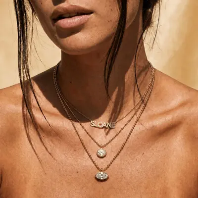 Stok Avrupa-Amerika Çapraz Sınır Minimalist Şık Zirkon Pendant Kolye Hafif Lüks Yüksek Kalite Heryerde Kullanılabilir Şakşak Zinciri Takı Aksesuarı - 3