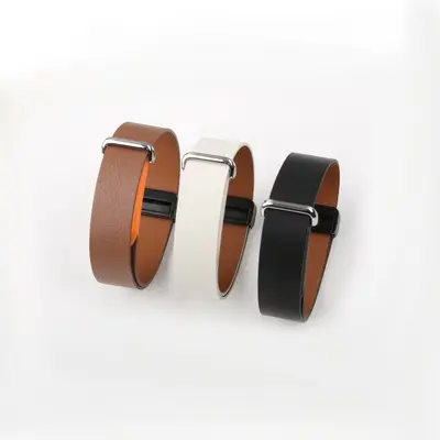 Google Fitbit Air için Deri Manyetik Kordon Yumuşak ve Rahat