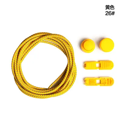 Reflektierende elastische Schnürsenkel ohne Binden, 3 mm Elastikseil, farbig - 9