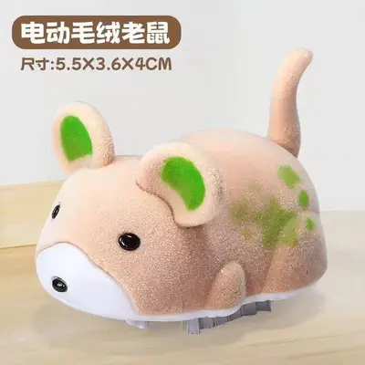 Realistic Electric Hamster Cat Toy, Self-Play Interactive - 9
