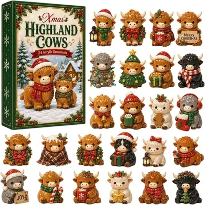 2026 AUTUMN HIGHLAND Cows Noel Highland İnek Advent Takvimi - 9
