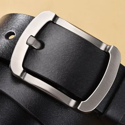 Sınır ötesi erkek hakiki deri pin tokalı kemer retro kemer moda rahat hakiki inek derisi kot kemer üreticisi toptan - 8