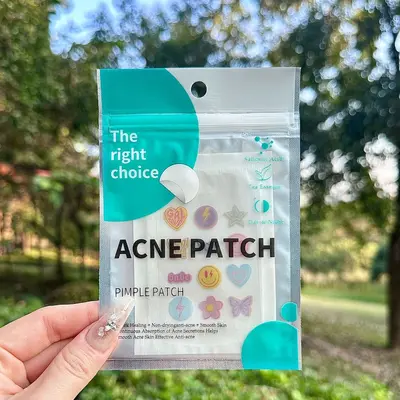 Cute Rhinestone Pimple Patches, Multi-Colored Hydrocolloid Acne Patches - 7