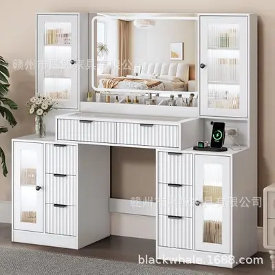 Nordic Style Vanity Table, Multifunctional, Bedroom - 7