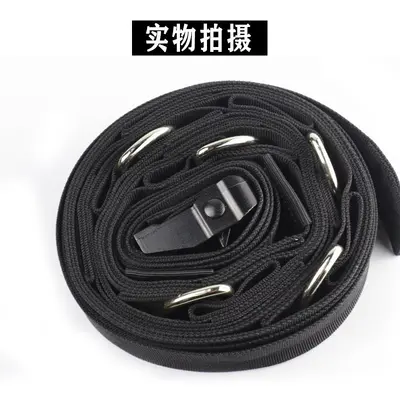 5m Suspension Training Strap with Portable Multi-Point Door Anchor - 2