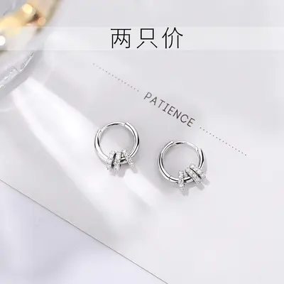 925 silver hoop earrings, elegant and sophisticated design - 7