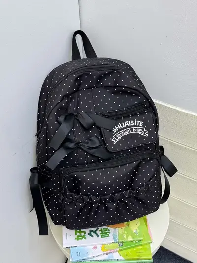 Large Capacity Women's Backpack for Junior High Students - 7