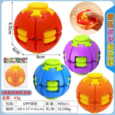 3D dönen top fidget spinner, stres giderici, yetişkin ve çocuk