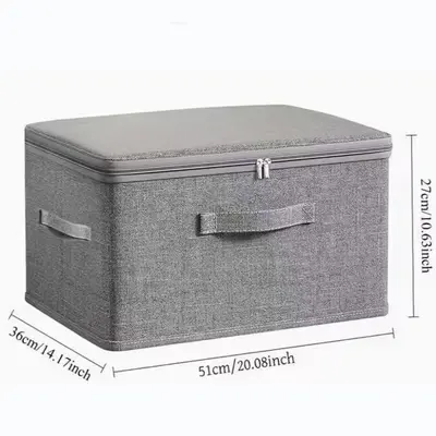 Fabric clothing storage box, large capacity, layered organization - 12