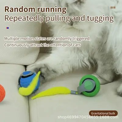 Automatic Interactive Cat Ball, Self-Play Cat Toy - 2