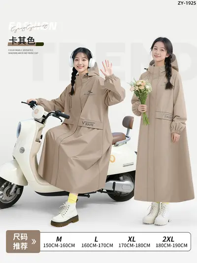 Zhengyu Langversion Regenjacke Ganzkörper mit Ärmeln - 7