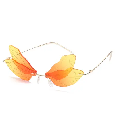 Dragonfly Frameless Gradient Women's Sunglasses - 2