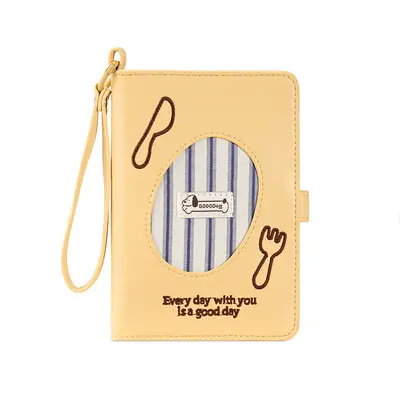 Cute Embroidered Passport Holder with Lanyard Travel Document Storage Bag Korean Style Simple Passport Cover Wholesale - 6