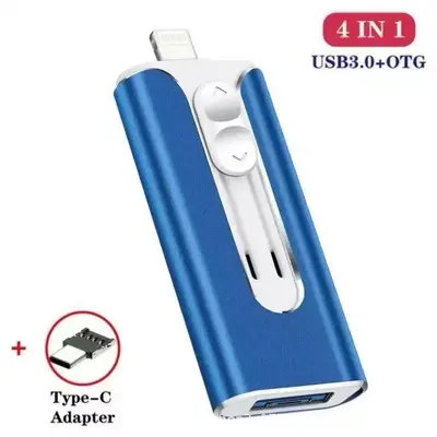 Эксклюзивная трансграничная 3-в-1 флешка для телефона с USB, конструкция выдвижного типа, совместима с интерфейсами Apple, Android и Type-C, подарок для компьютерной внешней торговли, 1T