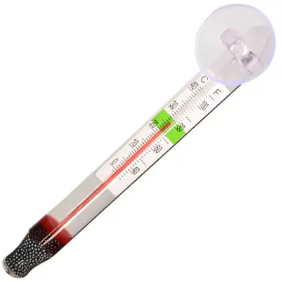 Hochpräzises Aquarium-Tauchthermometer mit Glashalterung, Mini - 7