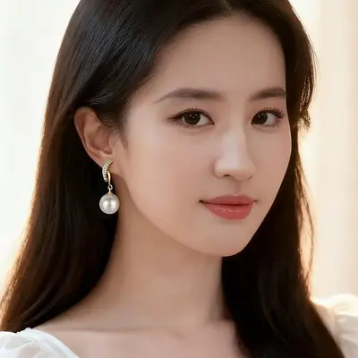 925 silver pearl stud earrings - 5