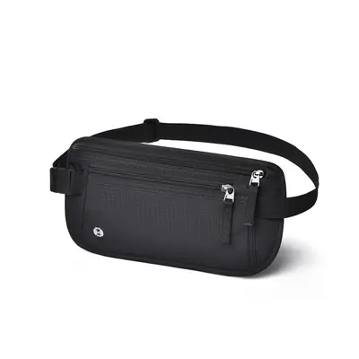 Amazon passport document bag personal invisible waterproof RFID anti-theft waist bag overseas travel money bag storage bag