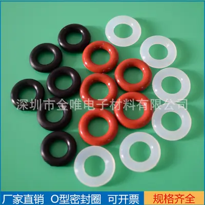 Gıda sınıfı şeffaf silikon O-ring, flor kauçuk ve nitril kauçuk conta