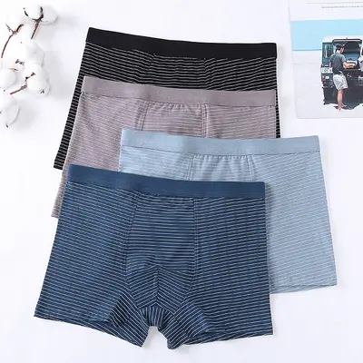 Herren-Boxershorts reine Baumwolle nahtlos atmungsaktiv Übergröße