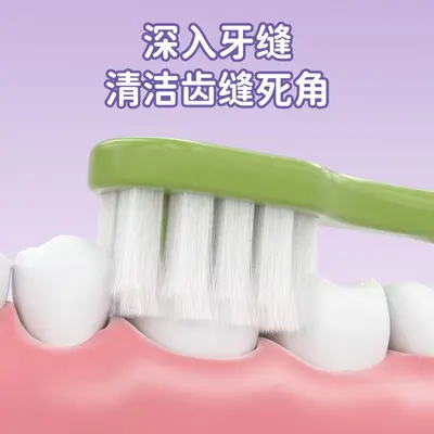 Adult Soft-Bristle Cartoon Toothbrush with Travel Tube