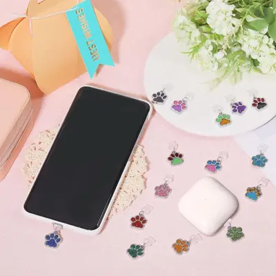 16 Kombinli USB-C Toz Koruyucusu Kawaii Dust Plug Charm, Emaye Kedi Pençesi Yeni Model