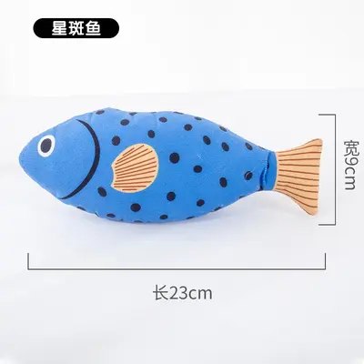 Seafood and Fish Themed Cat Toy with Catnip, Bite-Resistant - 9