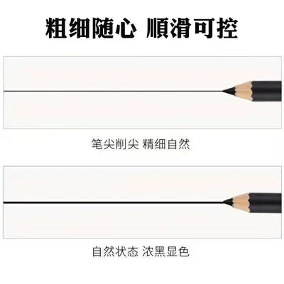 MKNK Waterproof Wood-Cased 2-in-1 Eyeliner and Eyebrow Pencil