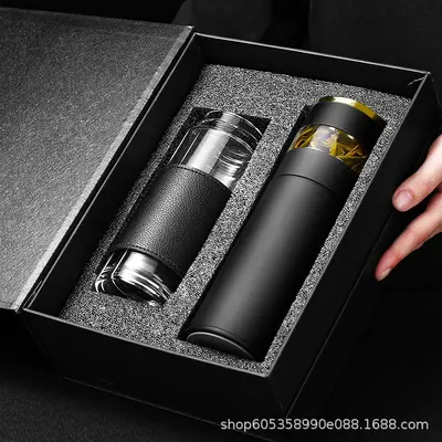 316 Stainless Steel Temperature Display Insulated Cup with Tea Infuser - 13