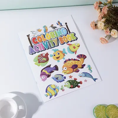 Children's Animal Coloring Book, Cartoon Activity Book with Simple Drawings - 3