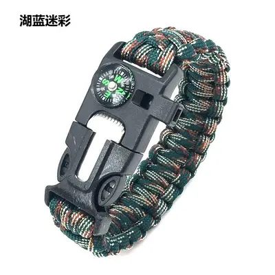 Paracord Bilezik Hayatta Kalma Bilekliği Çok Fonksiyonlu Beşi Bir Arada Çok Fonksiyonlu Dış Mekan Paracord Kamp Macerası Yedi Çekirdekli Bilezik