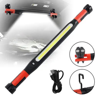 Rechargeable magnetic COB work light and camping lantern with hook - 7