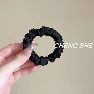 Hair-Friendly Small Black Hair Ties for Everyday Use - 7