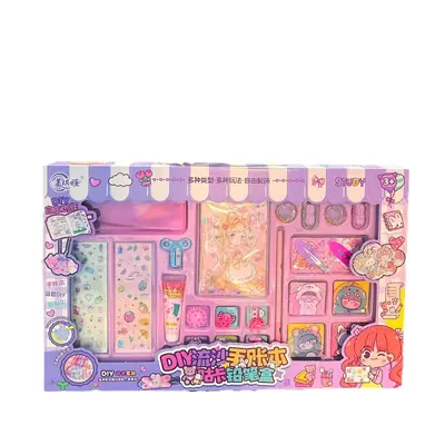 Children's Pretend Play DIY Creative Material Kit Creative Journal Notebook for Girls Quiet Book Toy Training Institution Gift