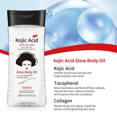 Kurkuma-Körperöl 200 ml, aufhellendes und feuchtigkeitsspendendes Massageöl - 7