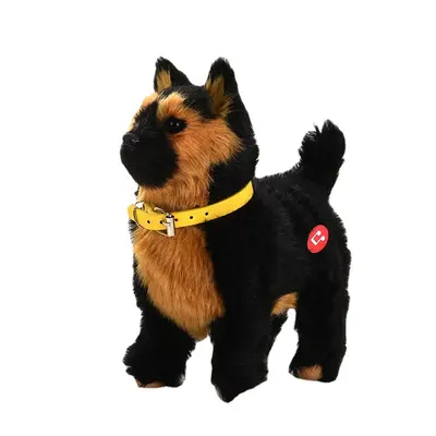 Electric Plush Robot Dog with Music, Walks, Barks and Wags Tail, Sensor