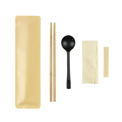 一次性筷子四件套餐具套装定制外卖筷子四合一餐具包装品牌设计